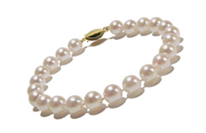 bracelet de perles Akoya